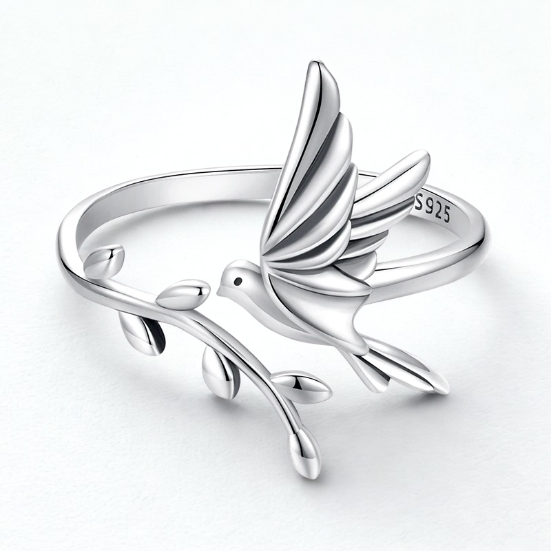 Anillo Ajustable Ave y Rama