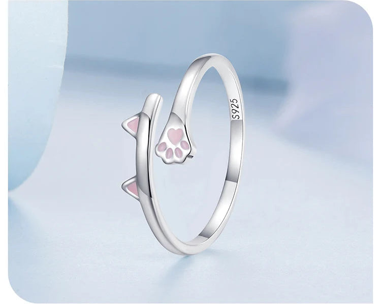 Anillo Ajustable Patitas de Gato