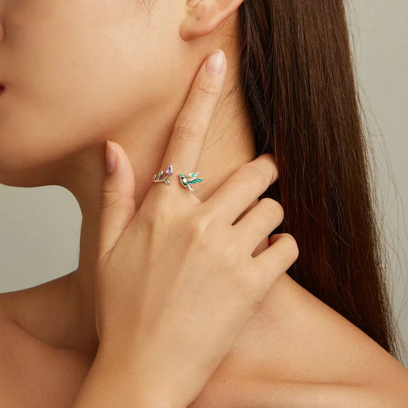 Anillo Ajustable Ave Floral