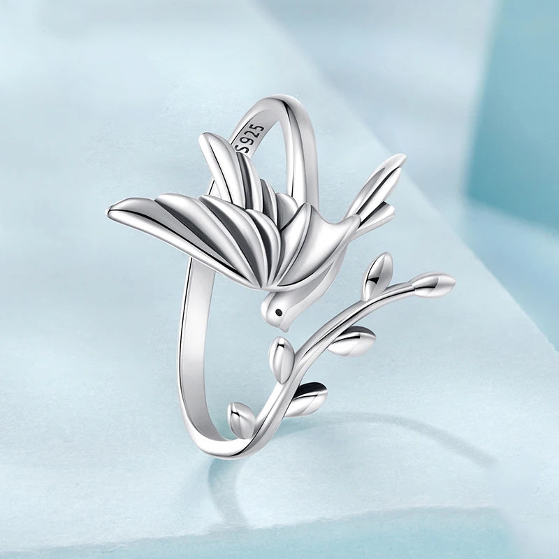 Anillo Ajustable Ave y Rama