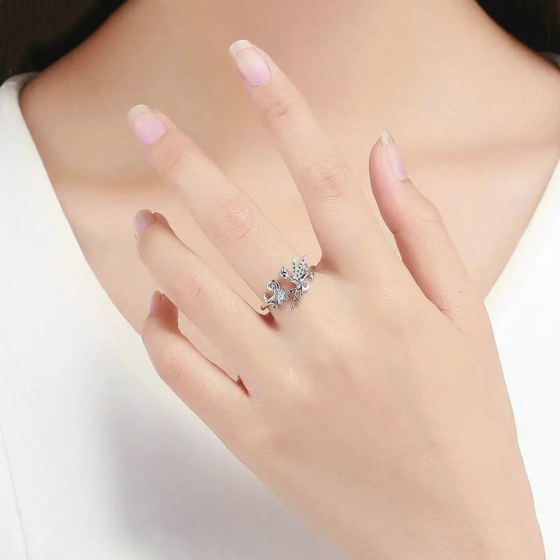 Anillo Ajustable Hada con Zirconia