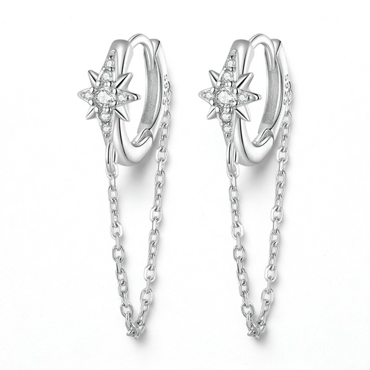 Pendientes Estrela, Cadena y Zirconia