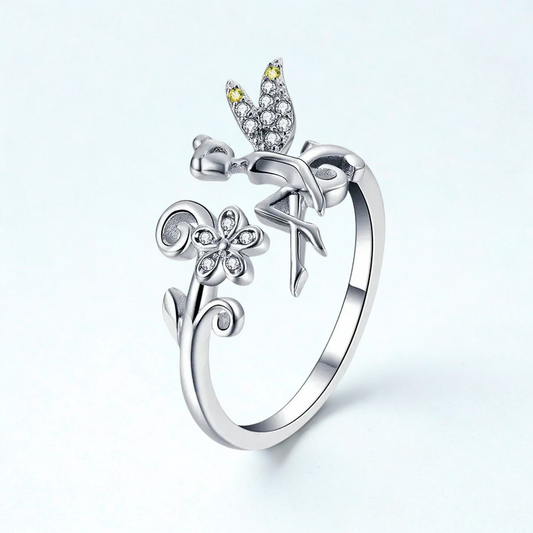 Anillo Ajustable Hada con Zirconia