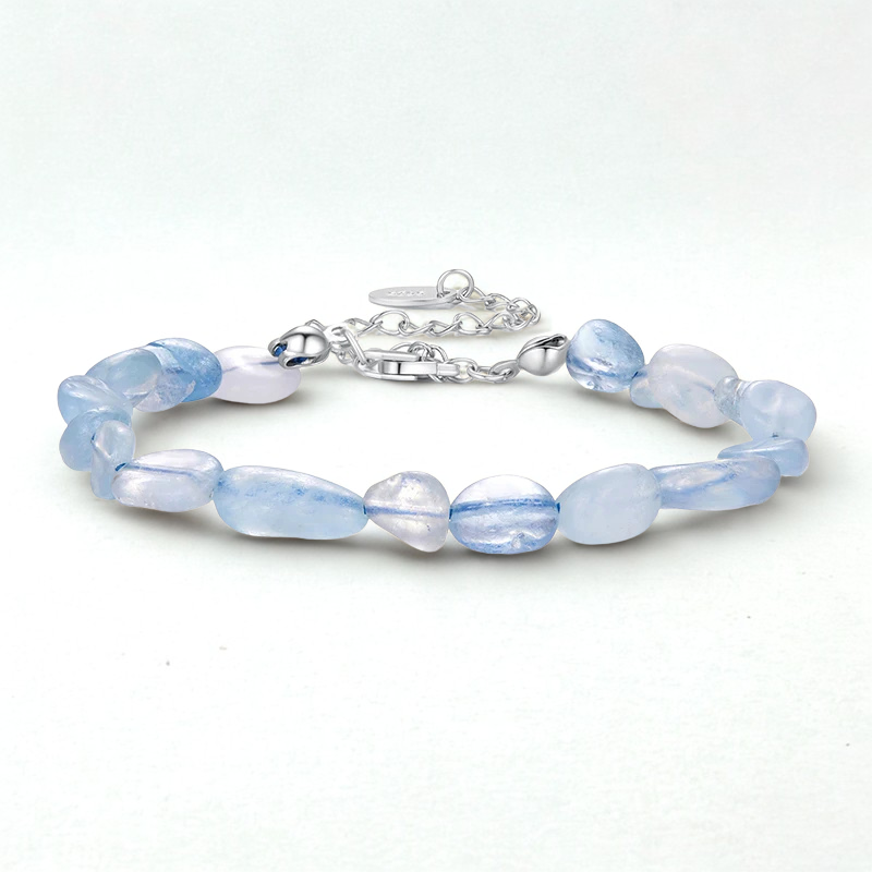 Pulsera Ajustable Cristales Azul