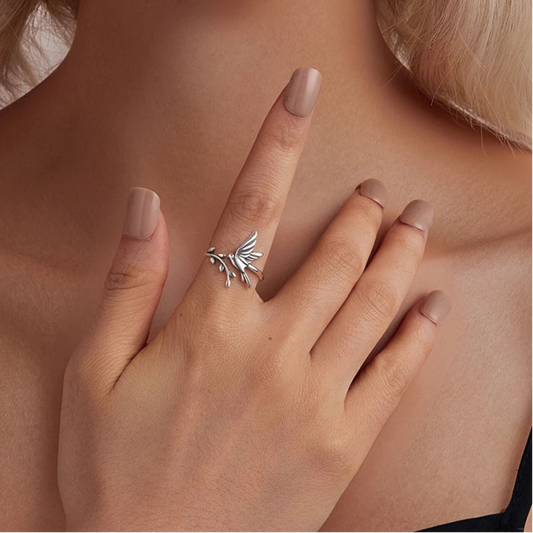 Anillo Ajustable Ave y Rama