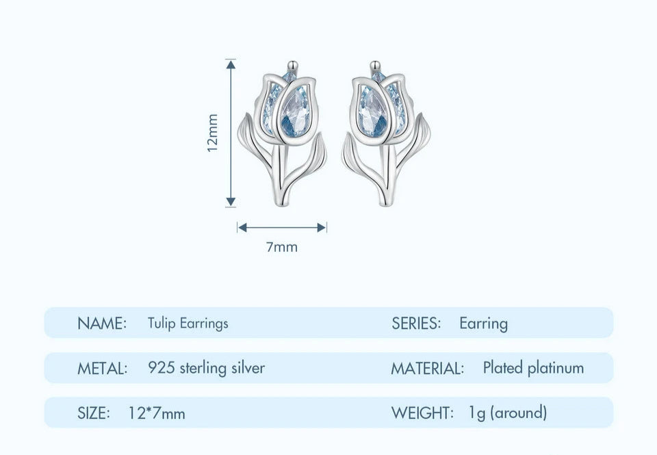 Pendientes Flor de Tulipán