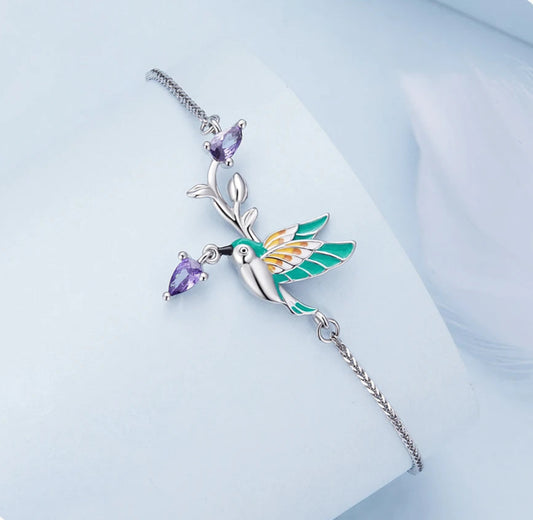 Pulsera Ave y Zircones