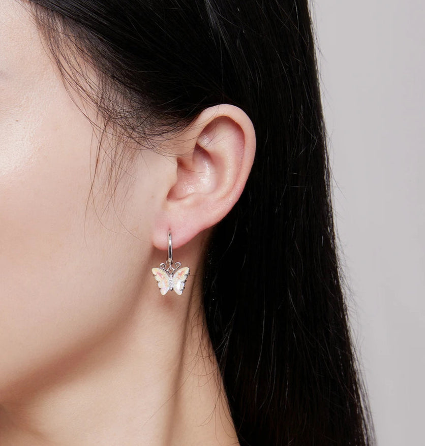 Pendientes Mariposa de Cristal Arcoiris