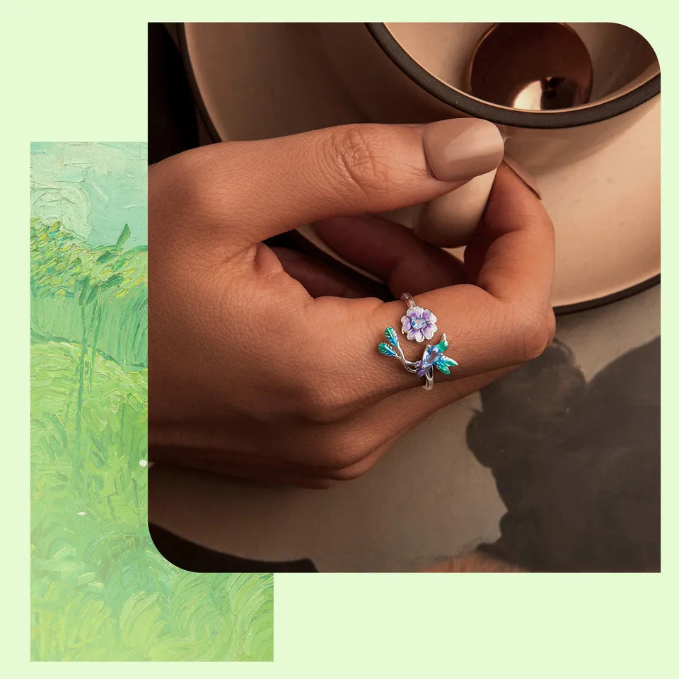 Anillo Ajustable Ave Floral