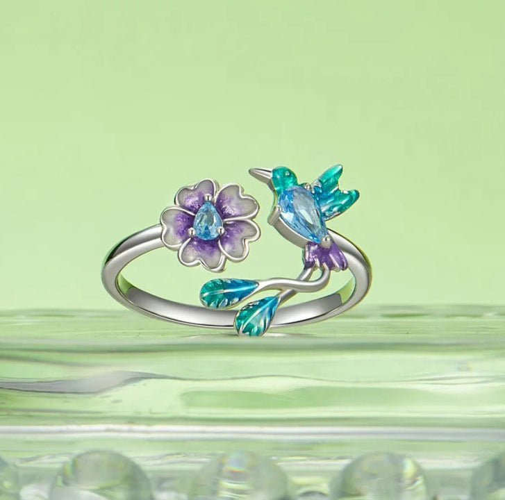 Anillo Ajustable Ave Floral