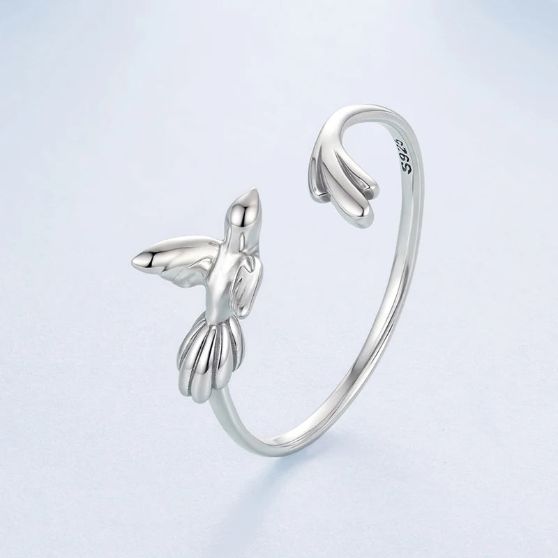Anillo Ajustable Ave de Plata