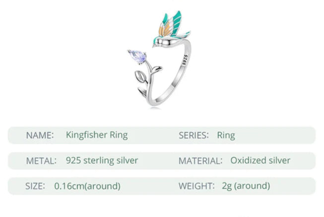 Anillo Ajustable Ave Floral