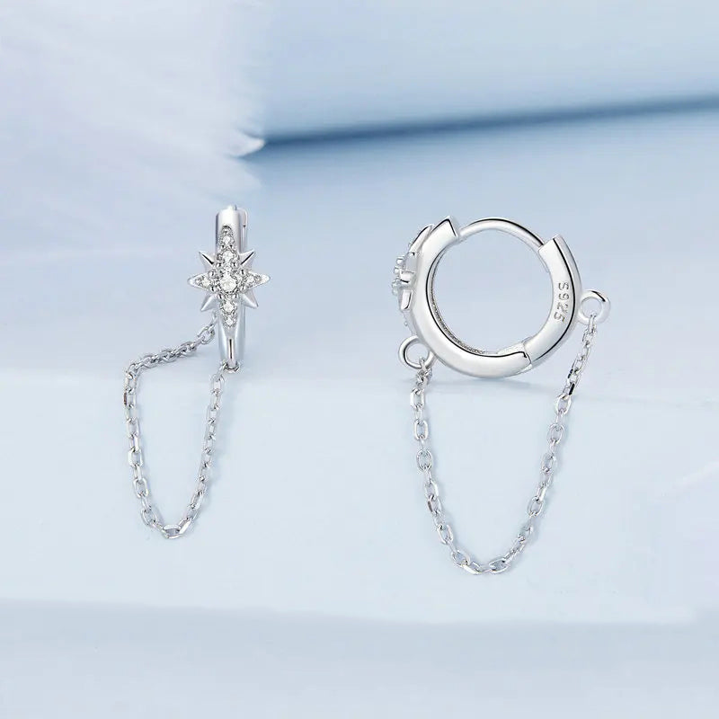 Pendientes Estrela, Cadena y Zirconia