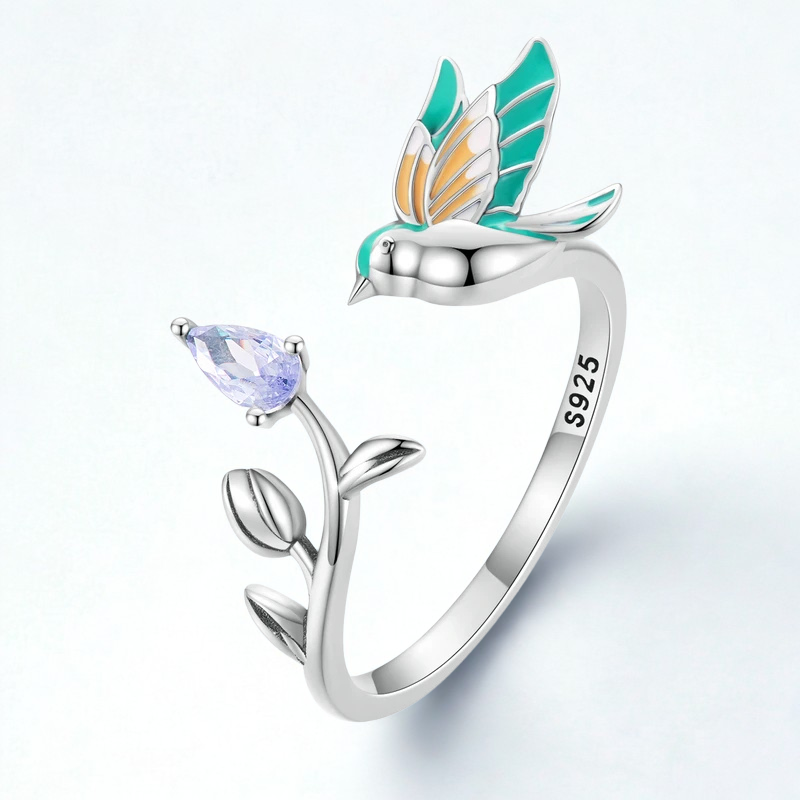 Anillo Ajustable Ave Floral