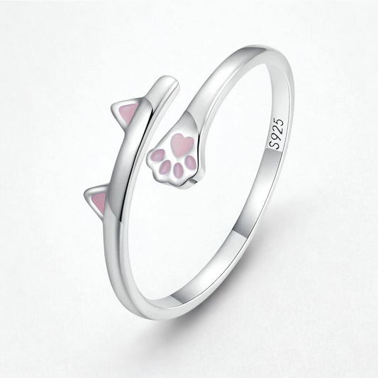 Anillo Ajustable Patitas de Gato