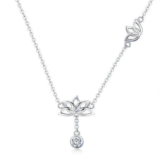 Collar con Colgante de Flor de Loto
